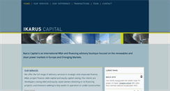 Desktop Screenshot of ikaruscapital.com