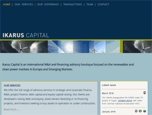 Tablet Screenshot of ikaruscapital.com